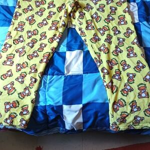 Kids Yellow Bear Print Pajama Pants - Cozy Sleepwear
